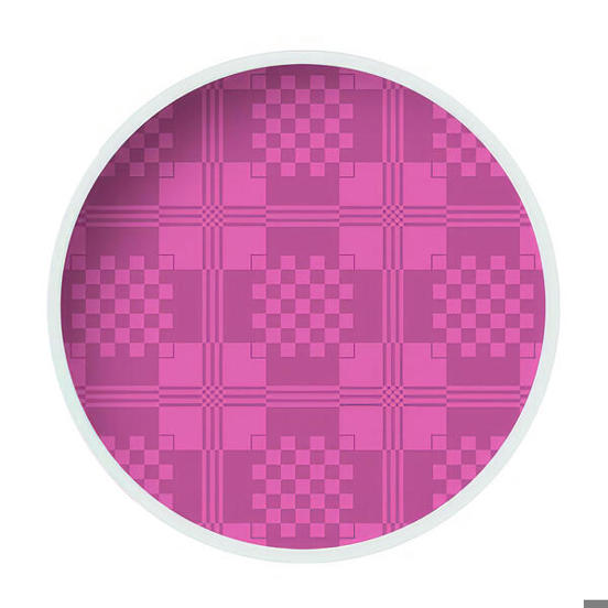 VEPATIM Damasttischdecke WX-70002 | Geprägtes Rosa Papiertischtuch