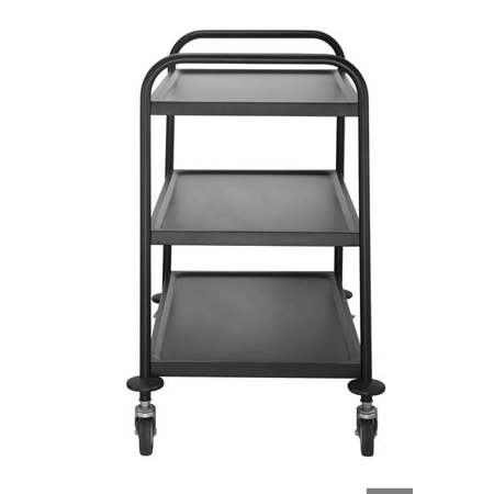 Adler ECO 3 FR-L3B | Dreistöckiger schwarzer Speisentransportbehälter