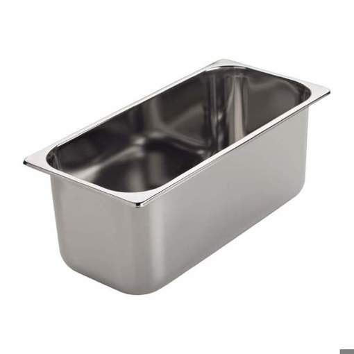 Gastro M Eiscremebehälter GN637 | 6,5 l Edelstahl Eisbehälter Gastronomie