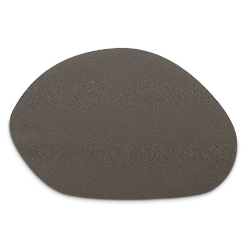 kela Stone 12652 | Dunkelgraue PU-Leder Platzmatte 45 x 30 cm