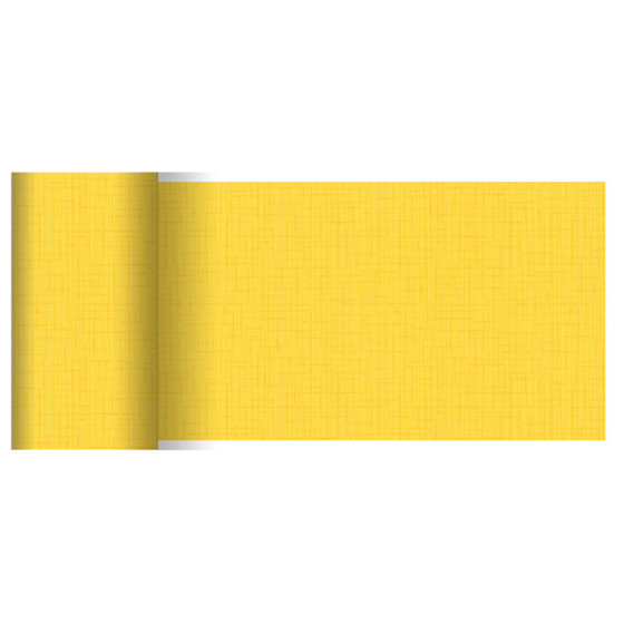 Duni DC Linnea 223714 | Gelber Tischläufer 0,15 x 20 m