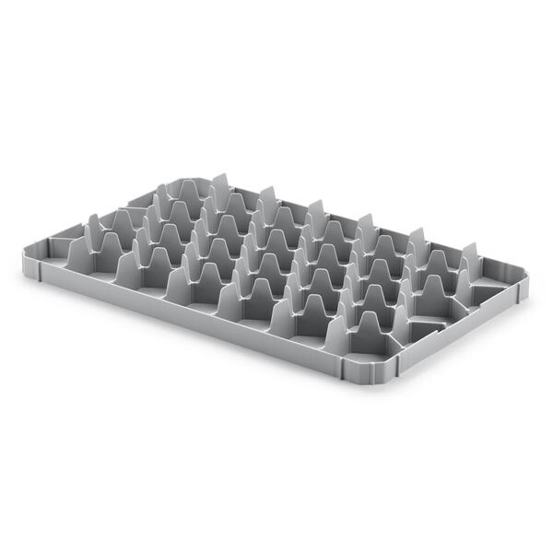 Alpha Paletten & Boxen Fachwerkeinsatz 3308-GR | 33er Speisentransportbehälter