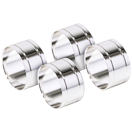 Contacto Bander Serviettenringe 4452/004 | Versilberter Serviettenring