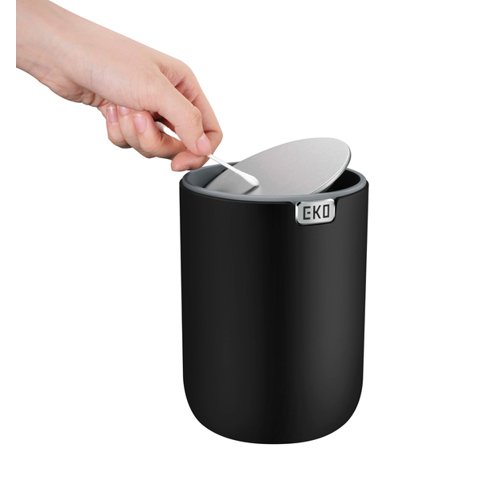EKO Fandy 2 VB 920622 | Schwarzer 2,2 Liter Tischeimer