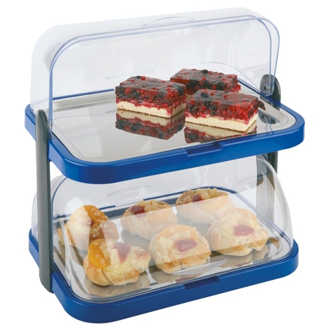 Assheuer + Pott Doppeldecker 09202 | Edelstahl Buffetvitrine