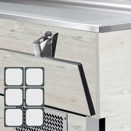 cookmax Hemlock CMX-90650157 | GN 6/1 Tablettrutsche