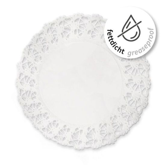 Hygostar Tortenspitzen 34363 | Runde fettdichte Dessertdeckchen