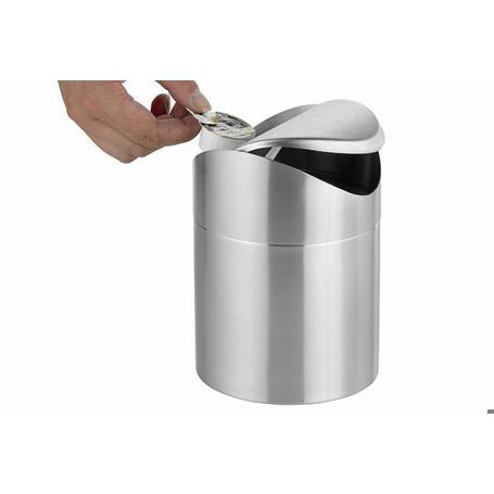 Esmeyer SWING 400-1658 | Gebürsteter Edelstahl-Tischeimer 1,2 l