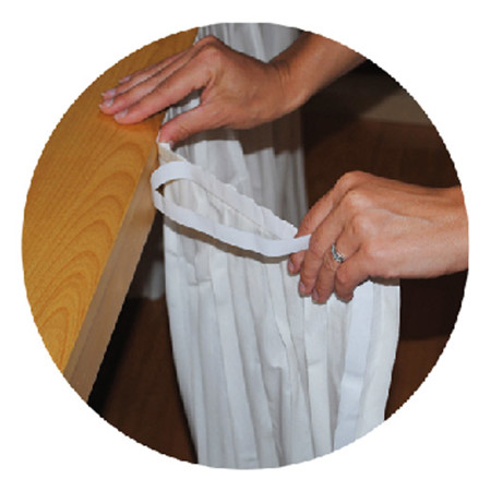 VEPATIM Tischverkleidung WX-88901 | Rotes selbstklebendes Skirting