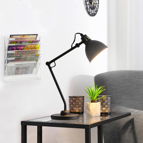 Relaxdays Zeitschriftenhalter 10032568_0 | Weißer Wandzeitungshalter