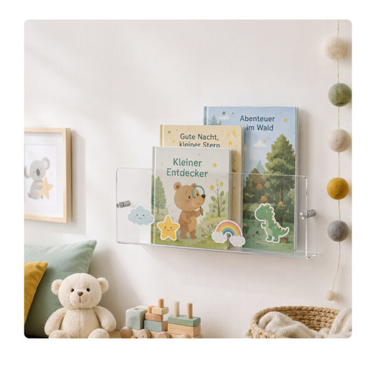Relaxdays Zeitschriftenhalter 3er Set 10053847_59 | Transparenter Wandzeitungshalter