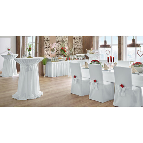 ERWIN M. Porto | Schnelltrocknender weißer Skirting 490x73 cm