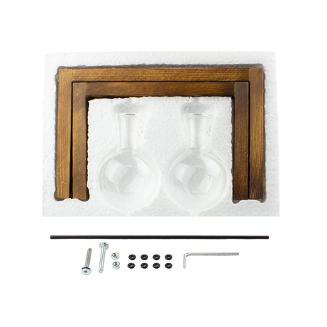 Good Connections Rundkolben ZUB-7004 | Zweifache mundgeblasene Vase