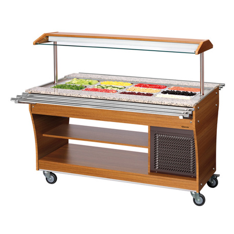 Bartscher Tablettrutsche 125503 | 150 cm Edelstahl Tablettrutsche