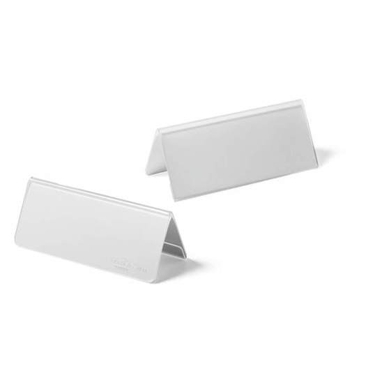 Durable Tischnamensschild 8034 | Transparenter Acryl-Tischaufsteller