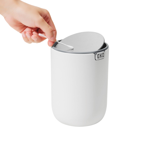 EKO Fandy 2 VB 920615 | Weißer 1,5 l Tischeimer