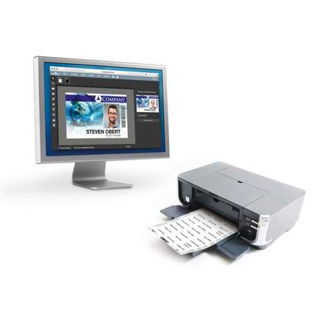 Durable BADGEMAKER 146002 | Mikroperforierte Tischaufsteller-Einsteckkarte