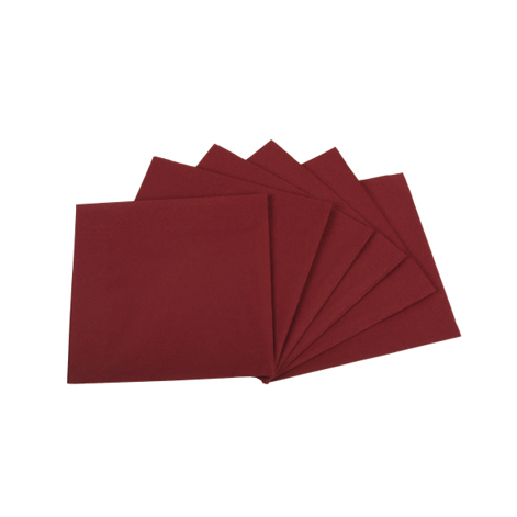Plock Tafelservietten AG-186 | 3-lagige bordeauxfarbene Papierservietten
