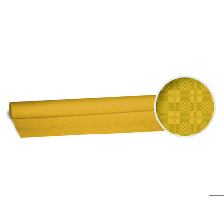 VEPATIM Damasttischdecke WX-70005 | Gerolltes gelbes Papiertischtuch