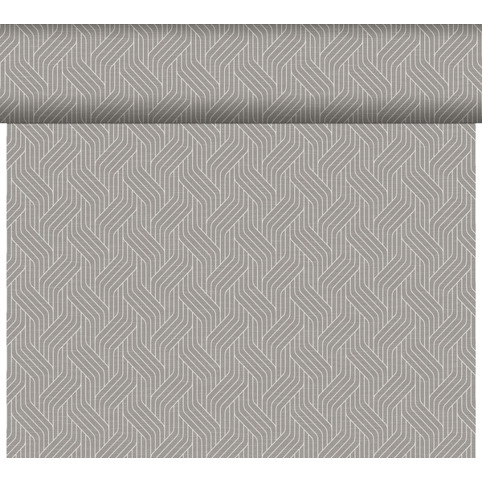 Duni Dunicel Tête-à-Tête 199154 | Woven Granite Grey Tischläufer