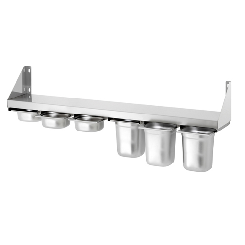 Bartscher Gewürzbord 389120 | 6x 1/6 GN Edelstahl Gastronorm-Bord