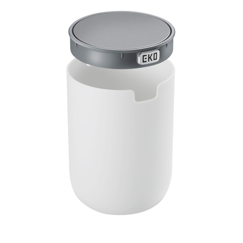 EKO Fandy 2 VB 920622 | Weißer 2,2 Liter Tischeimer