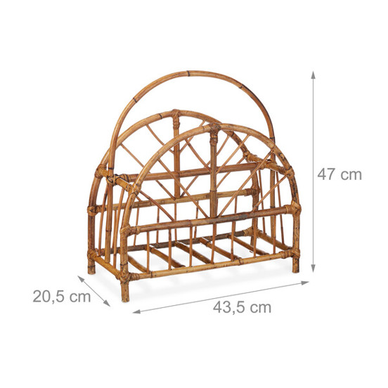 Relaxdays Zeitungsständer 10024178_0 | Rattan Magazinsammler