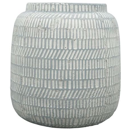 Exner Garten- und Wohnaccessoires Valo | Graue Keramikvase 20x21 cm