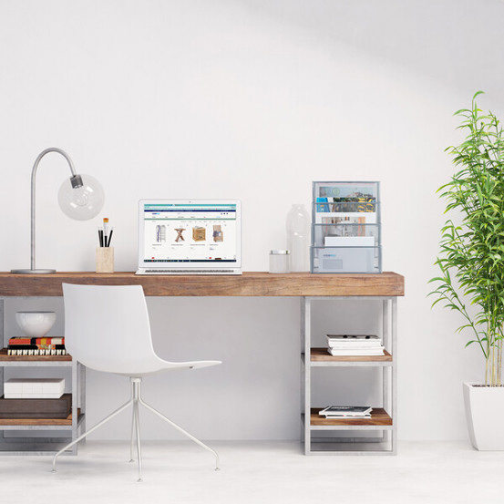 Relaxdays Zeitschriftenhalter 10047526_55 | Freistehender Zeitungshalter