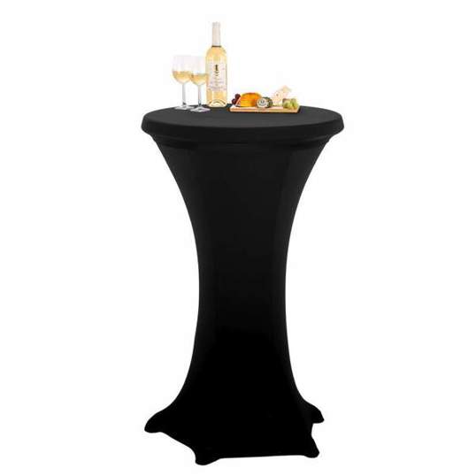 Bartscher Stehtisch-Hussen-Set 700 S | Bügelfreie Tischhusse