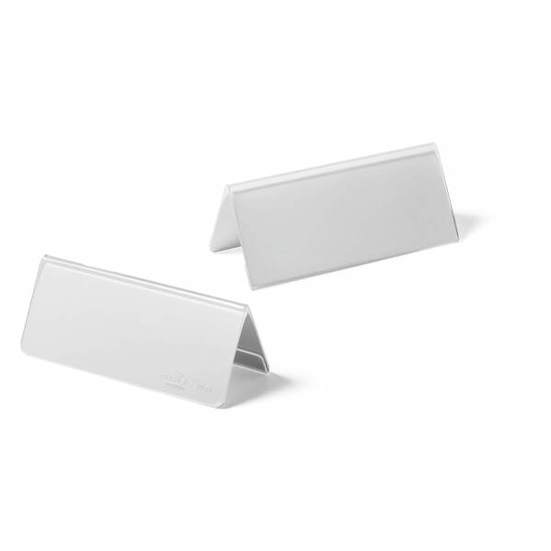 Durable Tischnamensschild 8033 | Transparenter Acryl-Tischaufsteller