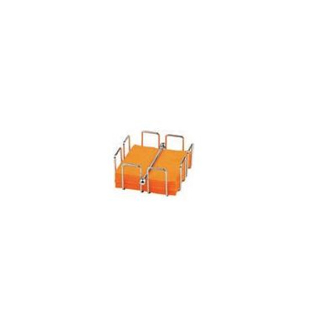 APS-Germany 11762 | Silberner Metall-Serviettenhalter 140 x 140 mm