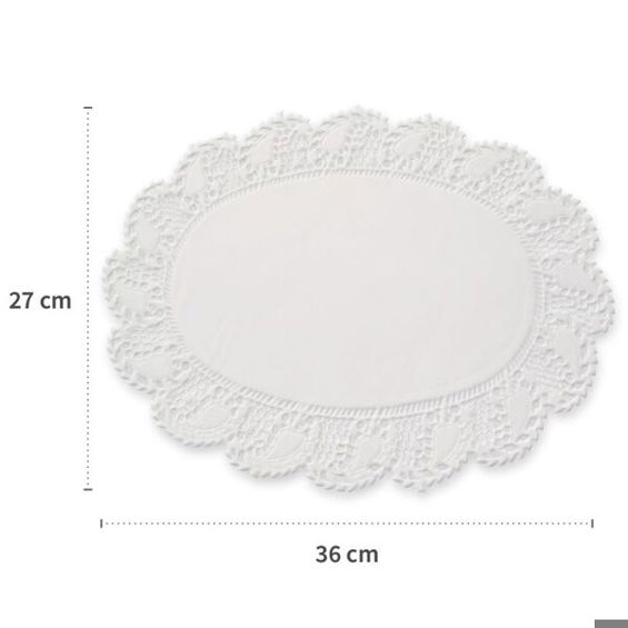 Hygostar Tortenspitzen 36271 | 27 x 36 cm Dessertdeckchen