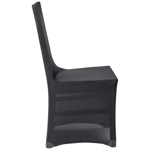 PULSIVA Stretch Bankett mit Aussparung | Schwarze Stuhlhusse