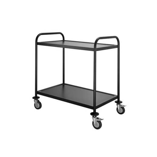 Adler ECO 2 FR-L2B | 2-etagiger schwarzer Speisentransportbehälter