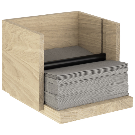 Assheuer + Pott VALO 14092 | Quadratischer Eichenholz Serviettenhalter