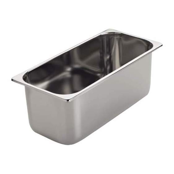 Gastro M Eiscremebehälter GN636 | 5 l Edelstahl Eisbehälter Gastronomie