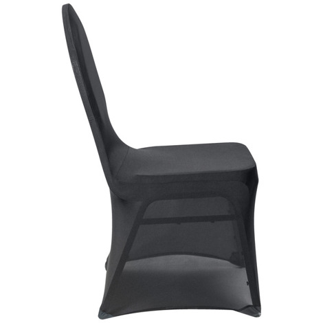 PULSIVA Stretch Bankett mit Aussparung | Schwarze Stuhlhusse