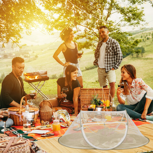 Relaxdays Fliegenhaube 10041386_0 | Faltbare Pop-up-Fliegenhaube