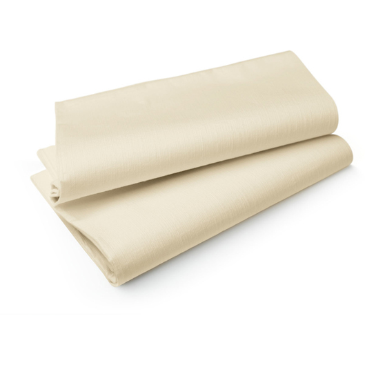 Duni Tischdecke 185171 | Cremefarbene Mitteldecke in Stoffoptik