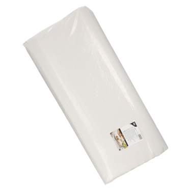 PAPSTAR Damast-Tischdecke 85481 | Weißes Papiertischtuch 70 x 60 cm