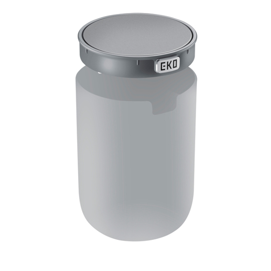 EKO Fandy 2 VB 920622 | Grauer 2,2 Liter Tischeimer