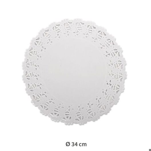 Hygostar Tortenspitzen 34341 | Runde Dessertdeckchen 34 cm