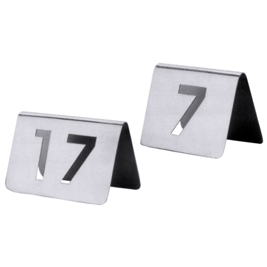 Contacto Bander Tischnummernschild 13-24 1059/624 | Edelstahl 18/10 Tischnummernschilder