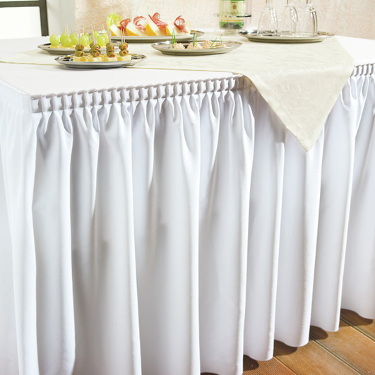 ERWIN M. Porto | Schnelltrocknender weißer Skirting 580x73 cm