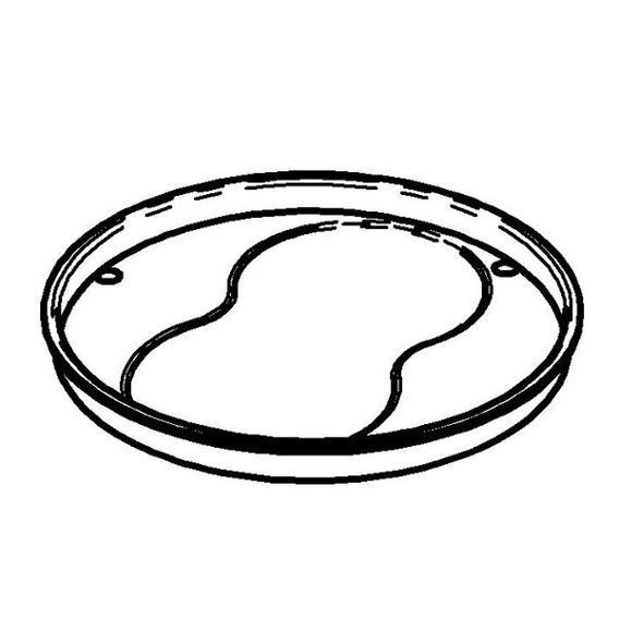Frilich SPARE Eiseinsatz | Flacher weißer Eisbehälter Gastronomie