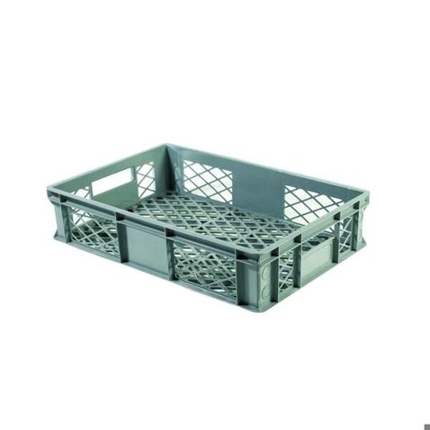 Alpha Paletten & Boxen Gläserkiste 3178-GR | Durchbrochener Speisentransportbehälter