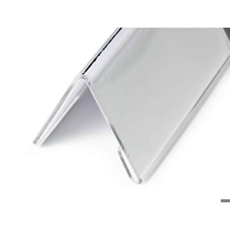Durable Tischnamensschild aus Acryl 803219 | Transparenter Tischaufsteller