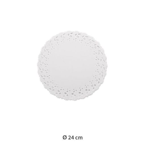 Hygostar Tortenspitzen 34241 | Runde Dessertdeckchen 24 cm