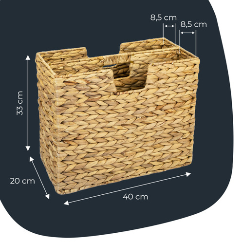 HMF Zeitungsständer 37210 | Wasserhyazinthe Magazinsammler